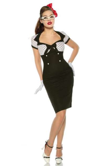 Vintage-Kleid im Pin-Up-Stil