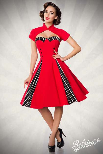 Vintage-Kleid mit Bolero
