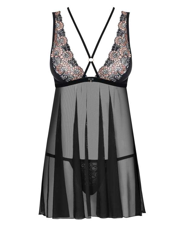 Babydoll - schwarz - Collection black flower Babydoll - schwarz - Collection black flower