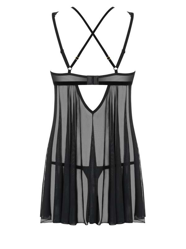 Babydoll - schwarz - Collection black flower Babydoll - schwarz - Collection black flower