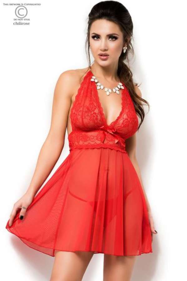 Babydoll CR4011 rot rot 2-5498