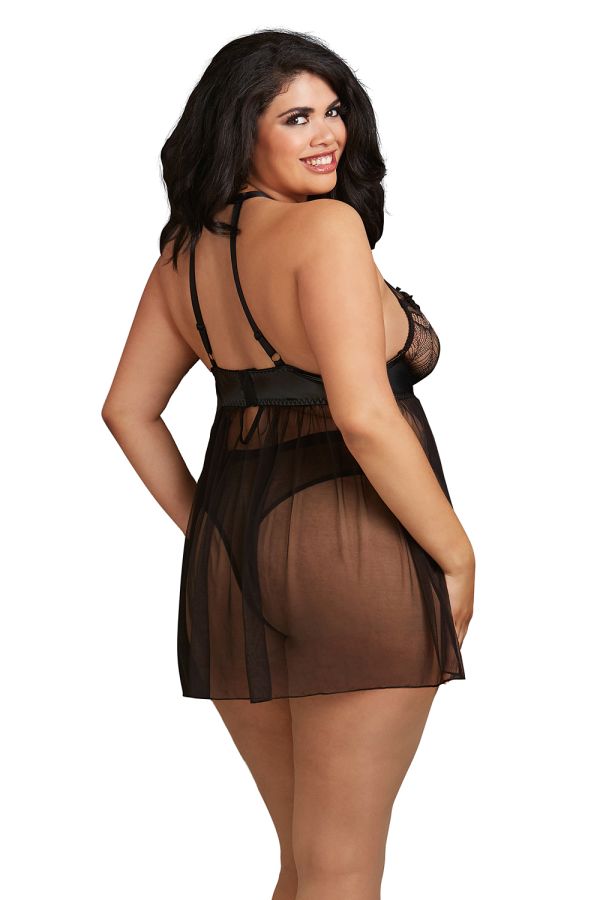 Babydoll DR11796 schwarz Babydoll DR11796 schwarz