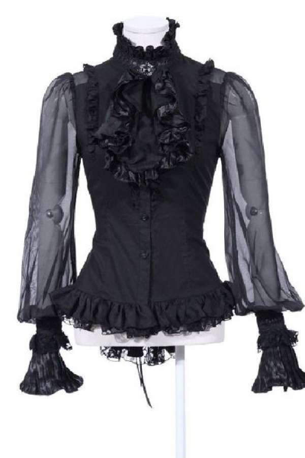 Bluse mit Jabot