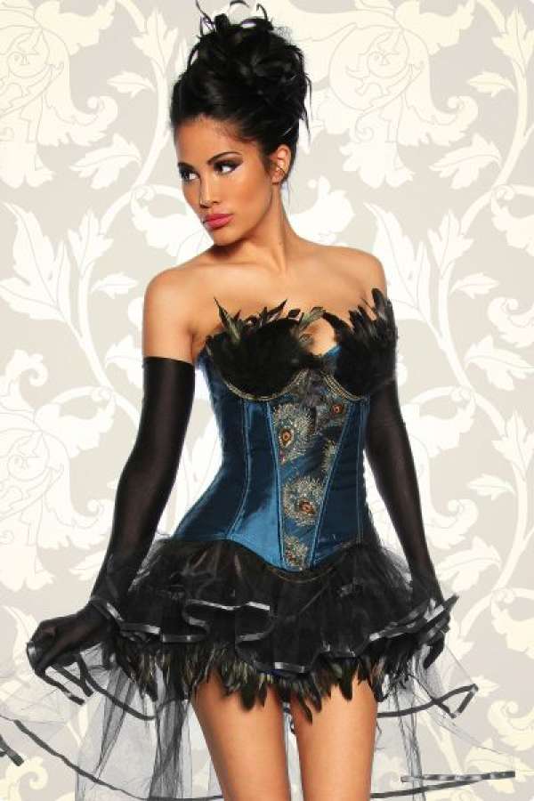 Burlesque-Corsage blau S-12788-023 Burlesque-Corsage blau S-12788-023