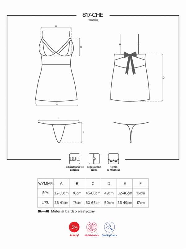 Chemise - schwarz - Collection Maria Chemise - schwarz - Collection Maria