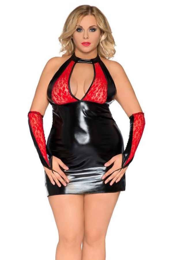 Chemise Z-5009 schwarz-rot S-5380