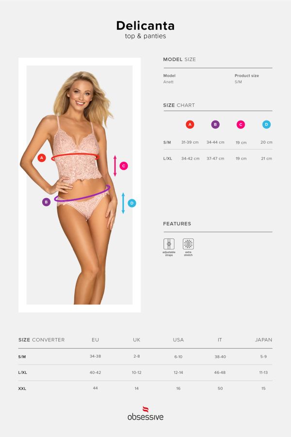 Delicanta Top & Panties rosa Delicanta Top & Panties rosa