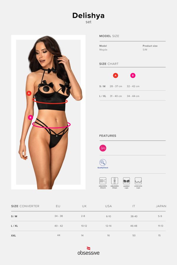 Delishya Set schwarz Delishya Set schwarz
