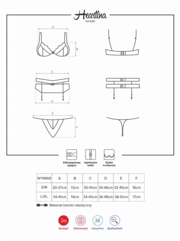 Heartina Set rot Heartina Set rot