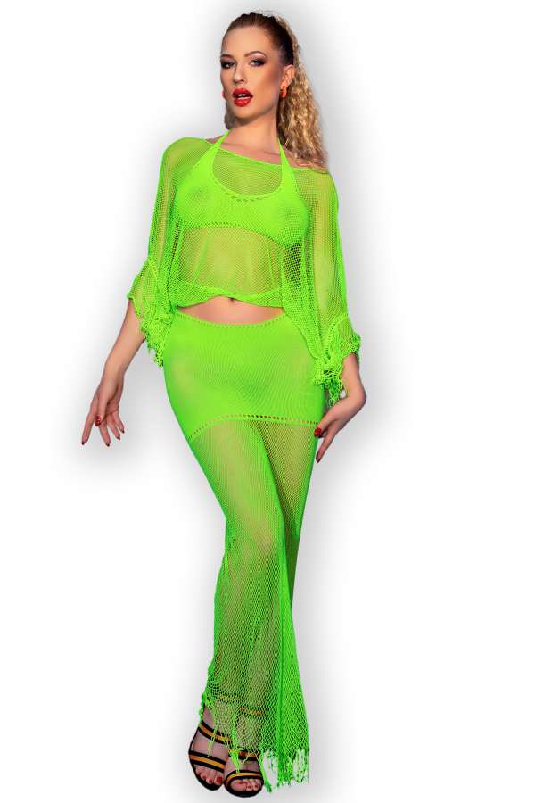 Lingerie-Set CR4666 neongrün Lingerie-Set CR4666 neongrün