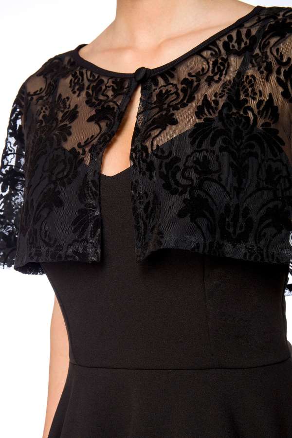 Retrokleid mit Cape Retrokleid mit Cape