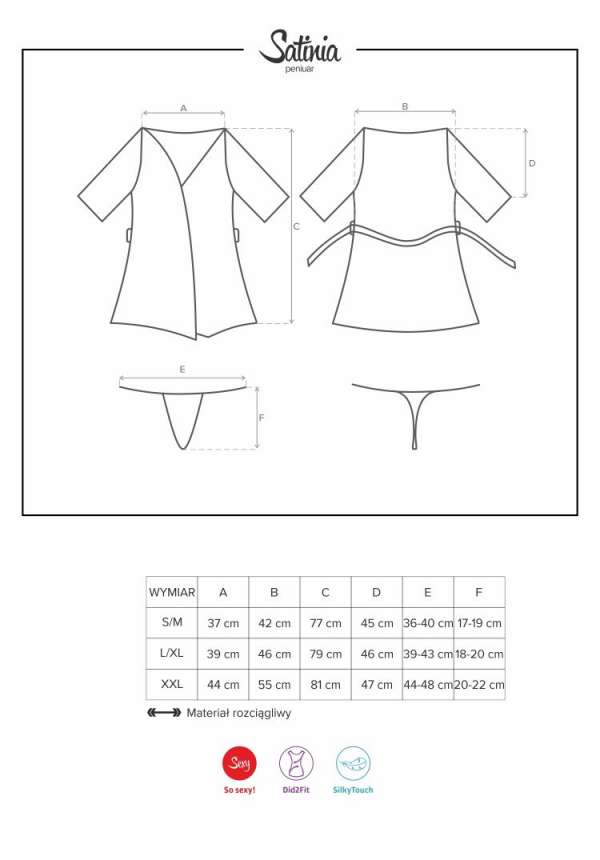 Satinia Robe schwarz Satinia Robe schwarz
