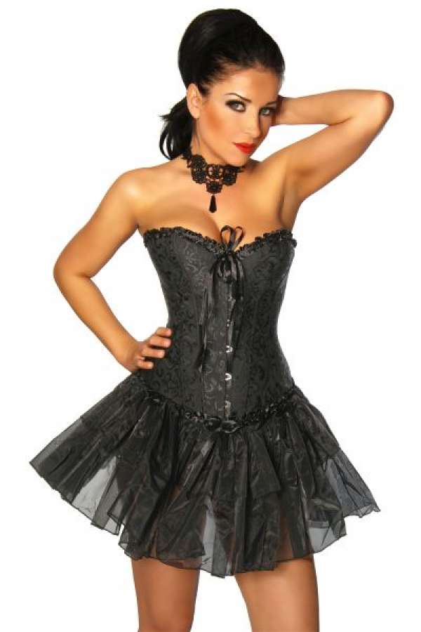Schwarze Corsage Schwarze Corsage