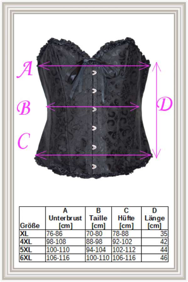 Schwarze Corsage Schwarze Corsage