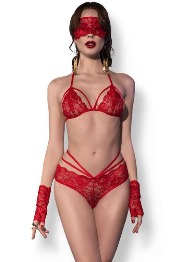 Spitzen-Set CR4608 rot Spitzen-Set CR4608 rot