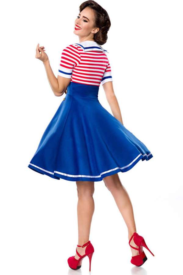 Swing-Kleid im Marinelook Swing-Kleid im Marinelook