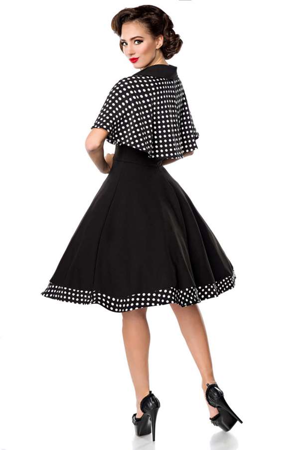 Swing-Kleid mit Cape, Größe 3XL
