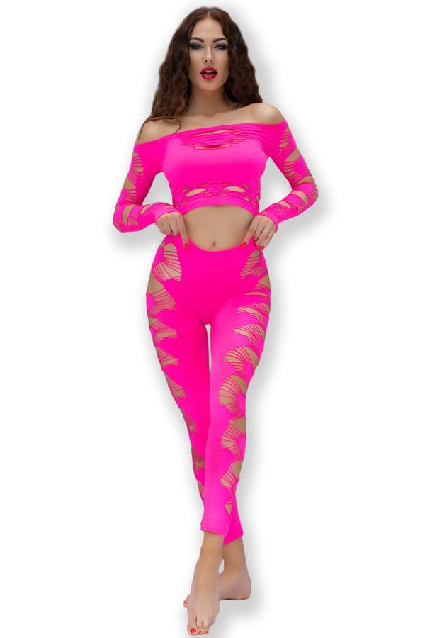 Top + Leggings CR4632 pink Top + Leggings CR4632 pink