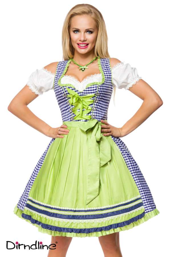 Traditionelles Karodirndl blau-gruen-weiss 1-70037-250 Traditionelles Karodirndl blau-gruen-weiss 1-70037-250
