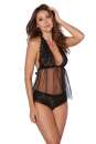 Babydoll DR12190 schwarz schwarz 2-6944