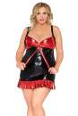 Chemise Z-5015 schwarz-rot S-5386