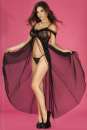 Langes Babydoll CR3716 schwarz schwarz 2-4924