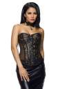 Netz-Corsage schwarz 1-14239-002