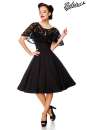 Retrokleid mit Cape schwarz 1-50213-002