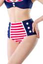 Vintage-Bikinihoeschen blau-rot-weiss 1-50179-163