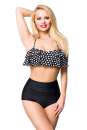 Vintage High Waist Bikini schwarz-weiss 1-15199-010